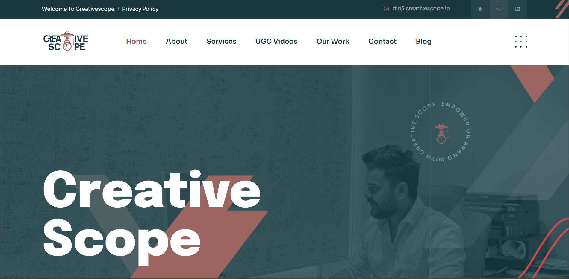 creativescope.in website preview