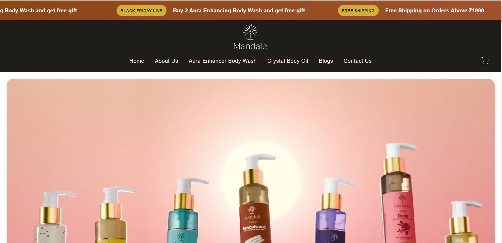 mandalewellness.com website preview