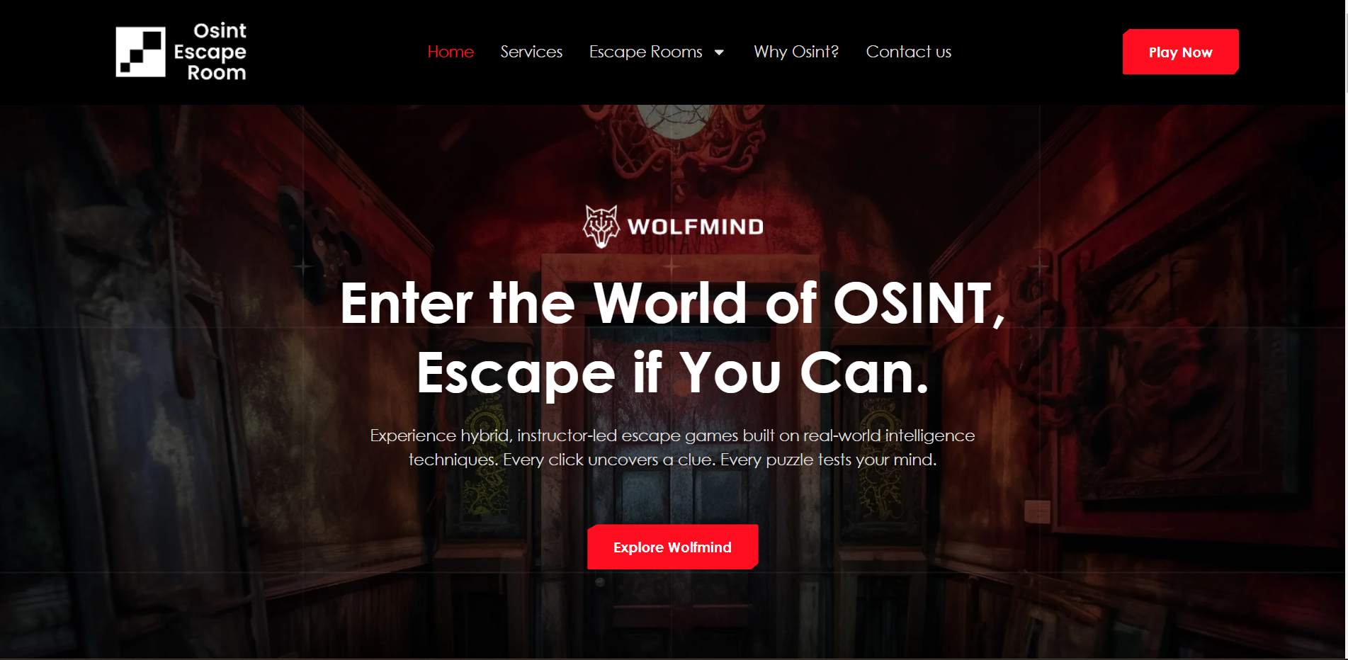 osintescaperoom.com website preview