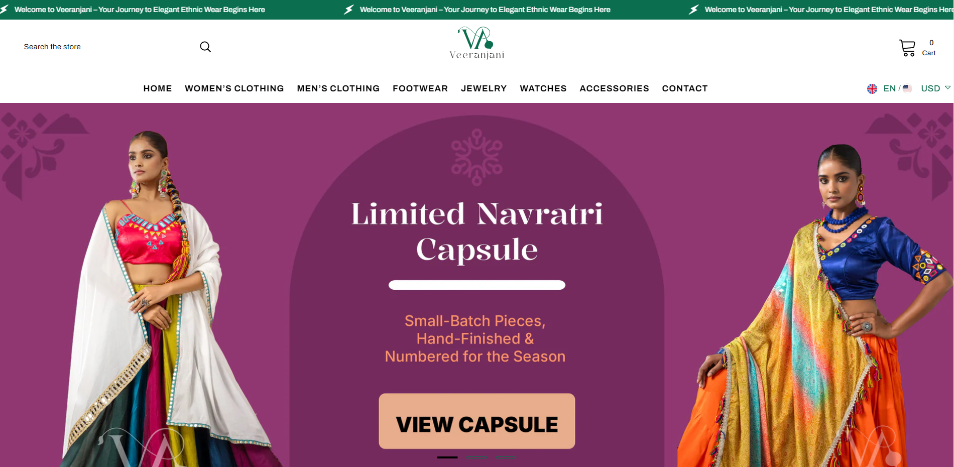veeranjani.com website preview